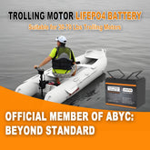4PACK 12V 100AH LiFePO4 Lithium Battery, Group 24 Deep Cycle Marine Battery 100A BMS for RV, Trolling Motor, Backup Power, Solar
